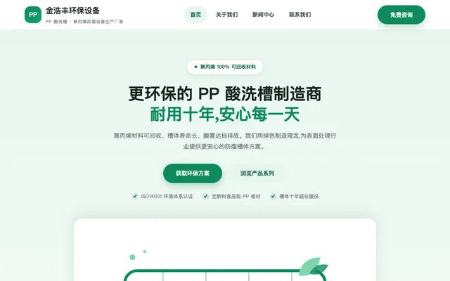 绿盾环保风 站点预览