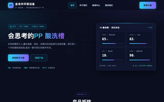 霓青科技风 站点预览