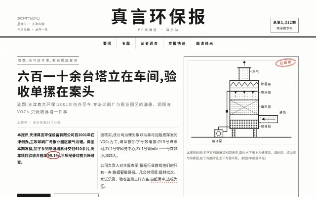 真言环保报 站点预览