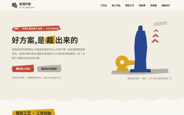 纸鸢环保 站点预览