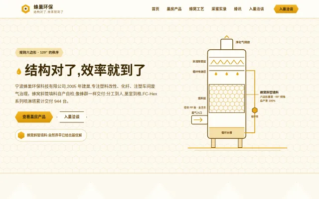 蜂巢环保 站点预览