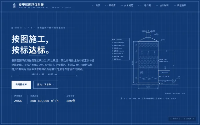 泰安蓝图环保科技 站点预览